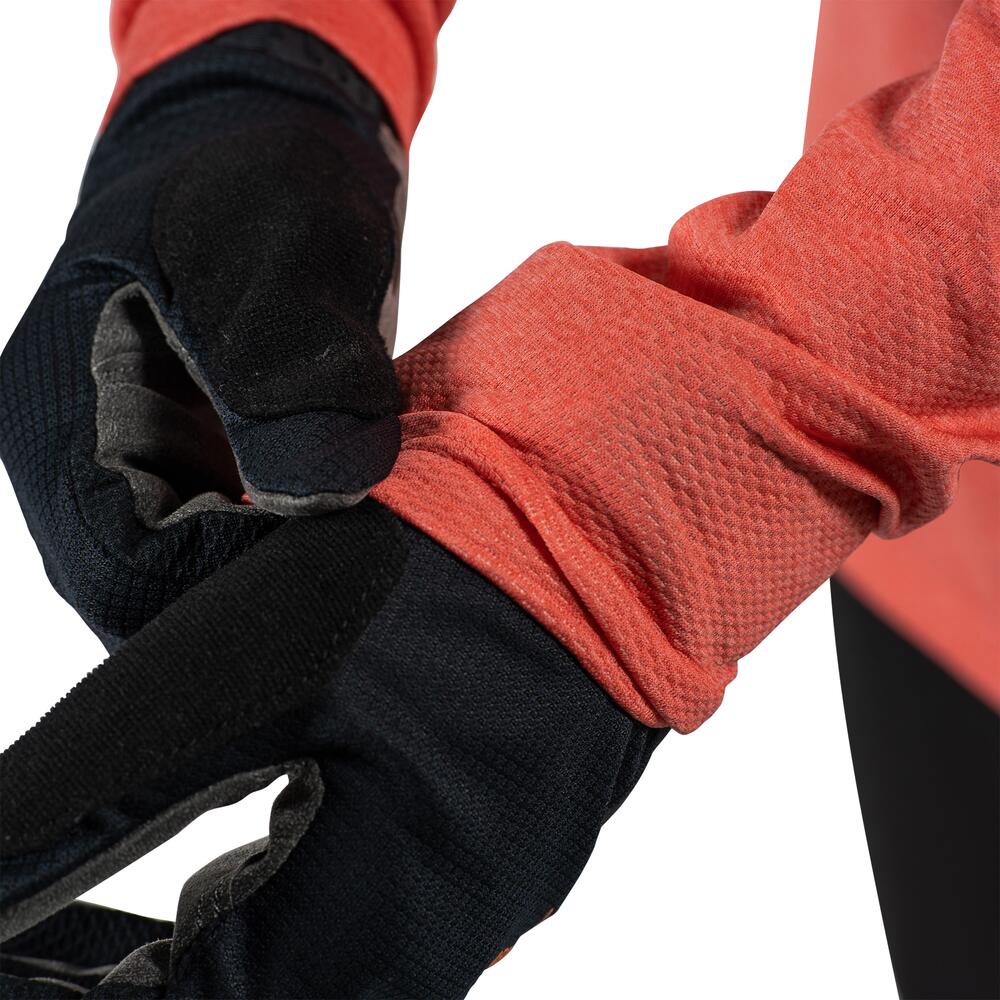 Maillot VTT Trail 3.0 manches longues en tissu léger Ice-Yarn Orange Femme 6/6