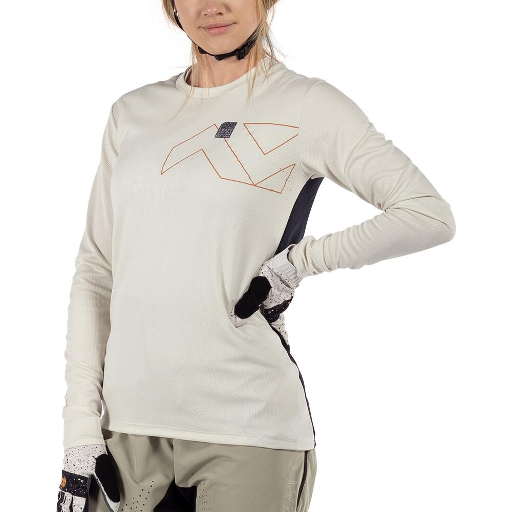 Maillot VTT Trail 3.0 manches longues en tissu léger Ice-Yarn Gris Femme 6/6