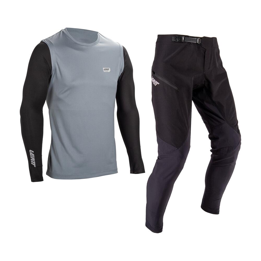 MTB 1.0-set, comfortabel en ademend  Grijs Heren 6/7