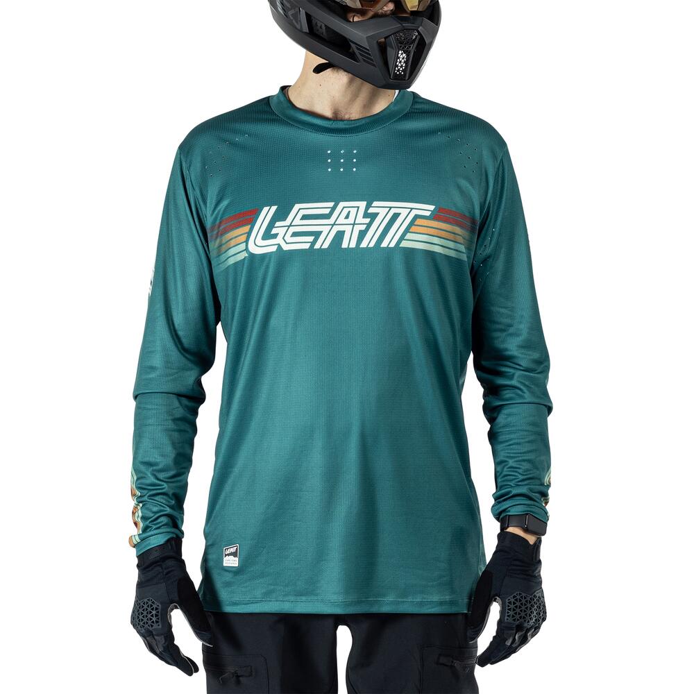 Camiseta MTB Enduro 4.0 elástica de manga larga azul claro para hombre 6/8