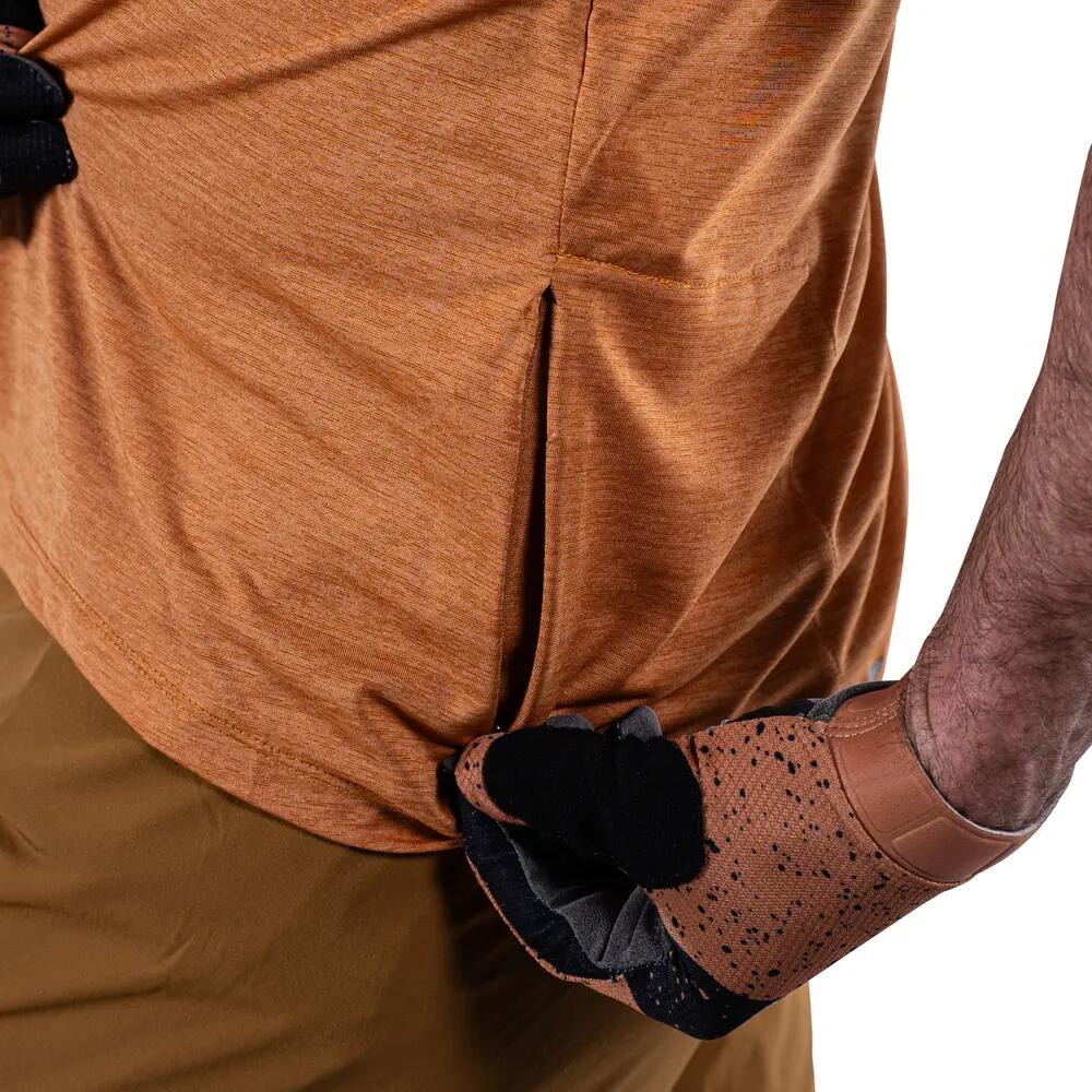 Maglia MTB Trail 1.0 con inserti in tessuto Ice-Yarn Marrone Uomo 4/7