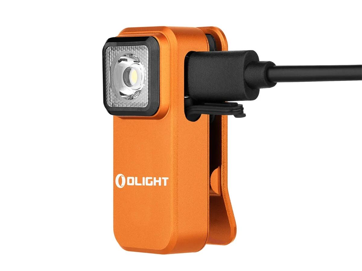 Linterna EDC de ángulo recto Oclip 300 lúmenes Naranja Olight 6/7