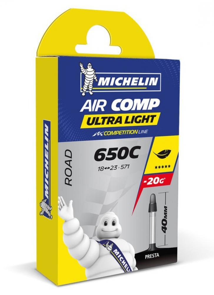 Chambre à Air Michelin AirComp Ultralight 700 mm Presta 80 mm 2/3