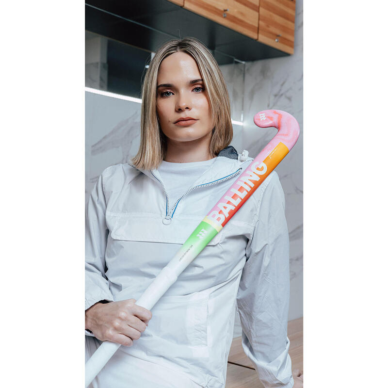 Fűs hoki bot Junior 10 Midbow Pink 37,5"