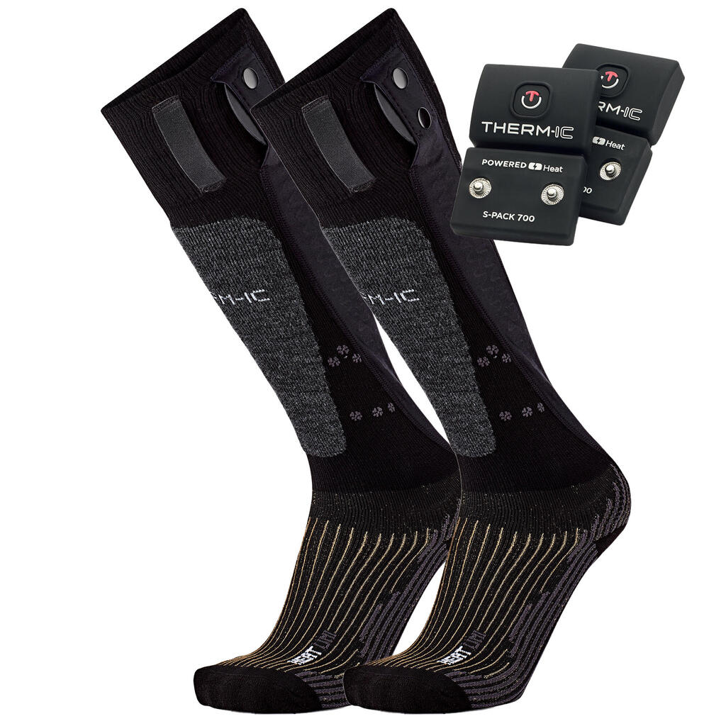 Pack 1 pair of heated socks with batteries - Heat Uni + S-Pack 1200
