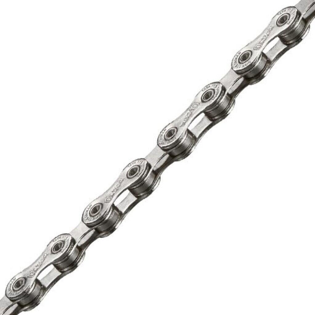 Catena Taya OUR-111 per e-bike 11 velocità 136 maglie argento. 2/4