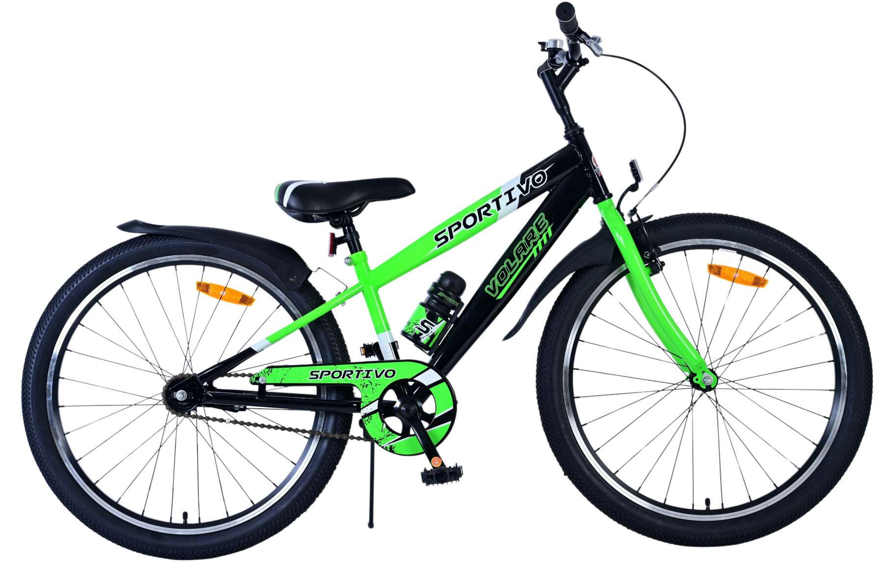 VOLARE BICYCLES Volare Sportivo Kinderfiets Jongens 24 inch Zwart Groen
