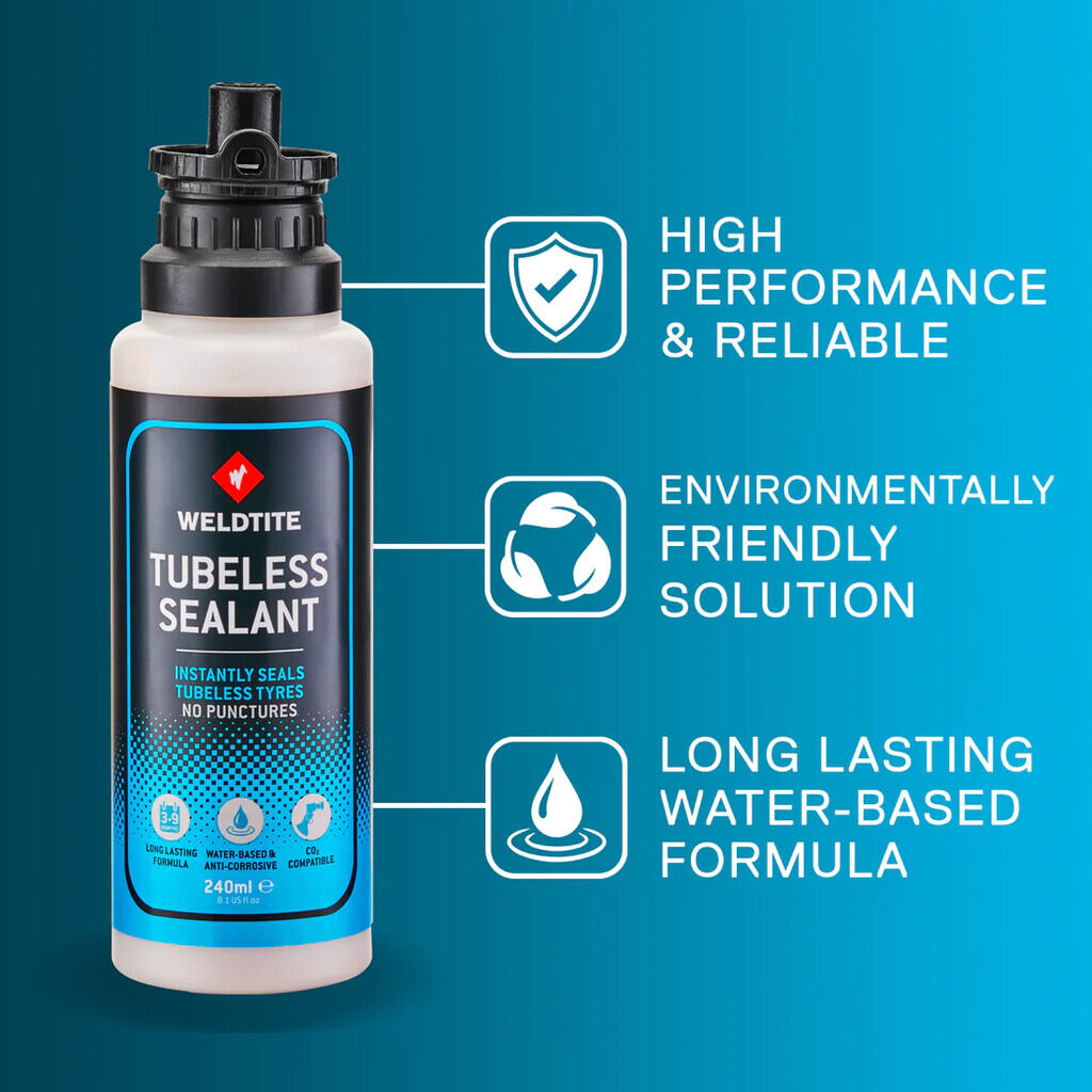 Liquide anti-crevaison préventif pour tubeless Weldtite 240 ml 3/3