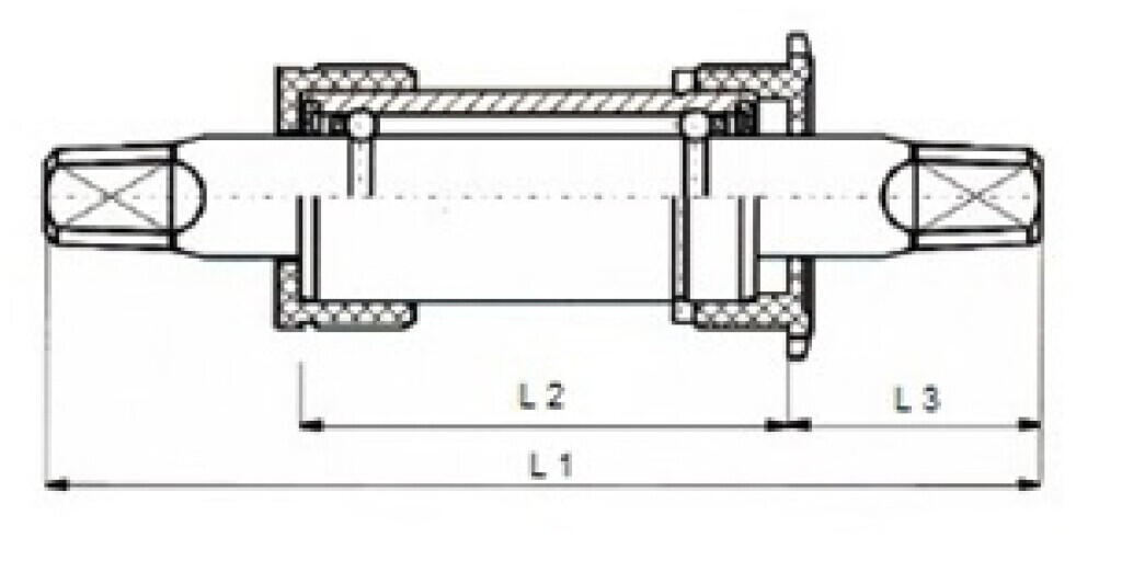 Tecora E Trapasse 107mm BSA - Kettenlinie 19.5, Aluminium Cup 2/4