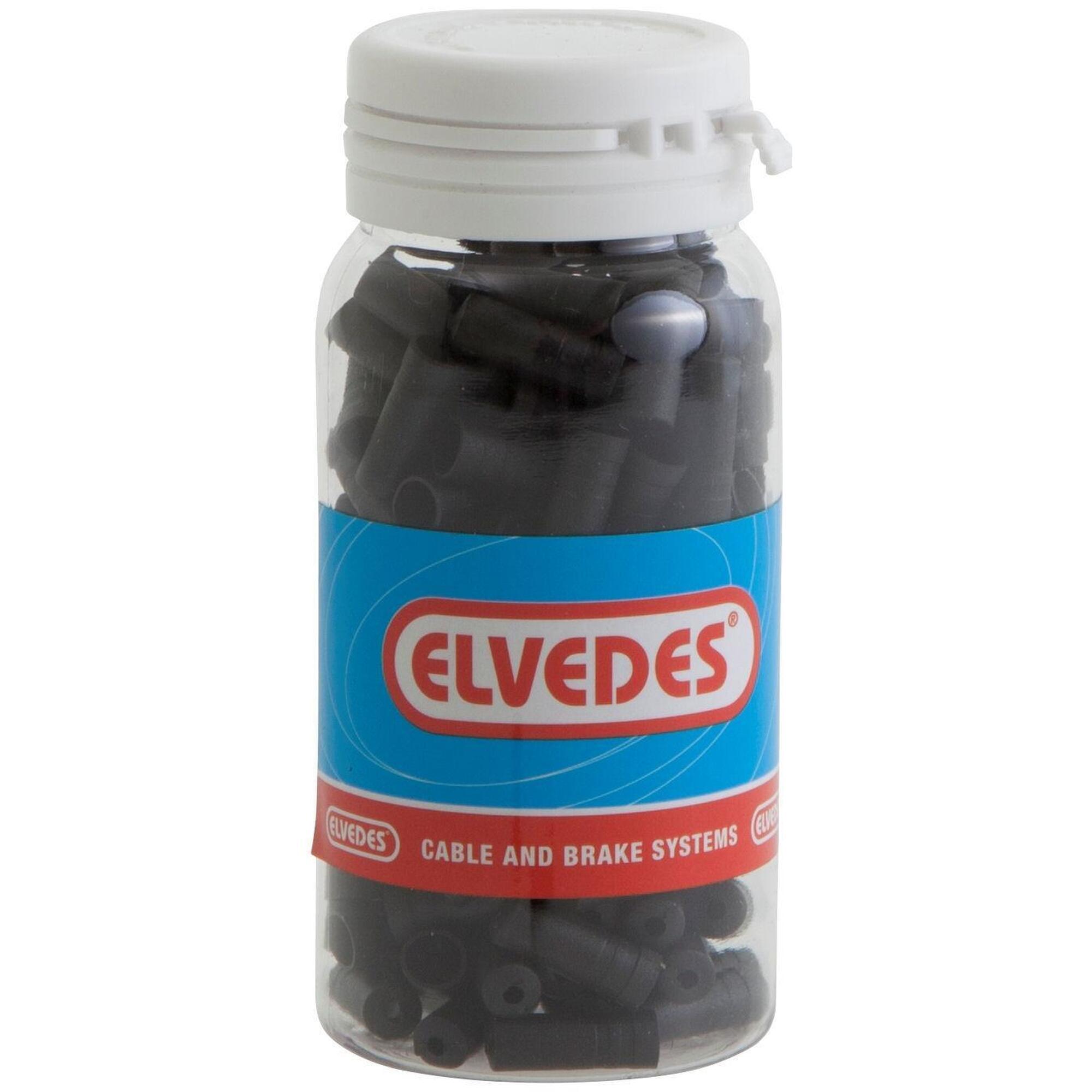 ds Elvedes kabelhoedje 4.3mm PVC zw (150)