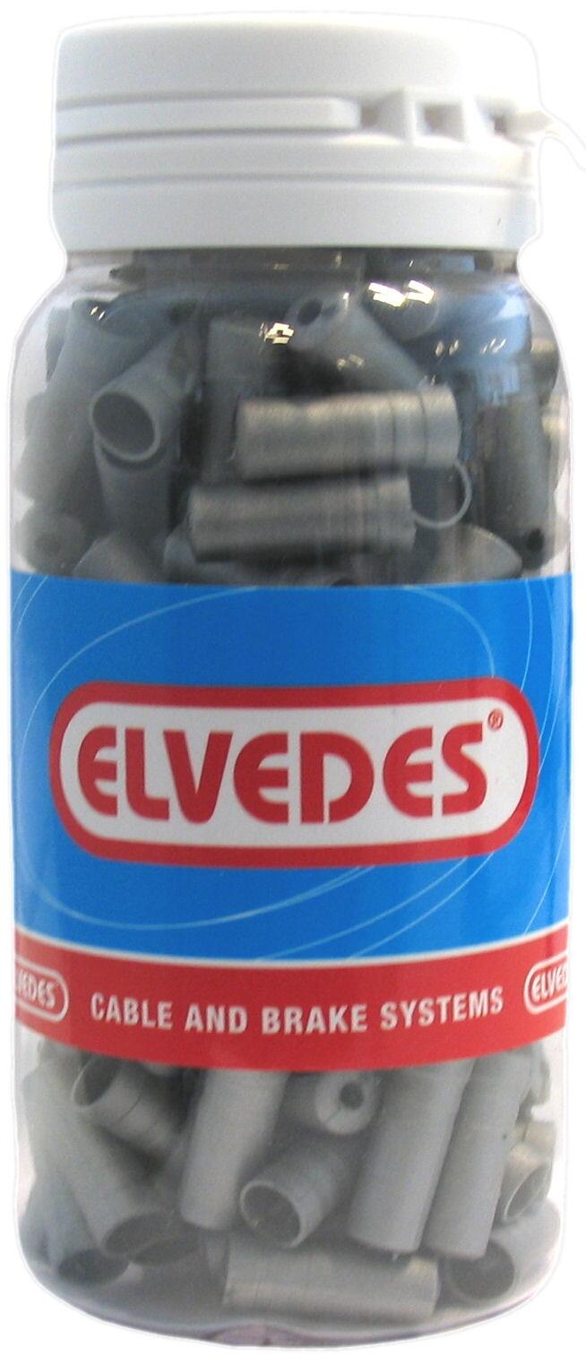 Tapa de Cable Elvedes 4.3 mm PVC Plata (150 piezas) 2/2