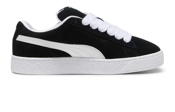 PUMA SNEAKERS DA PASSEGGIO SCAMOSCIATA CALZATA UNISEX ADULTO COLORE NERO BIANCA BLACK