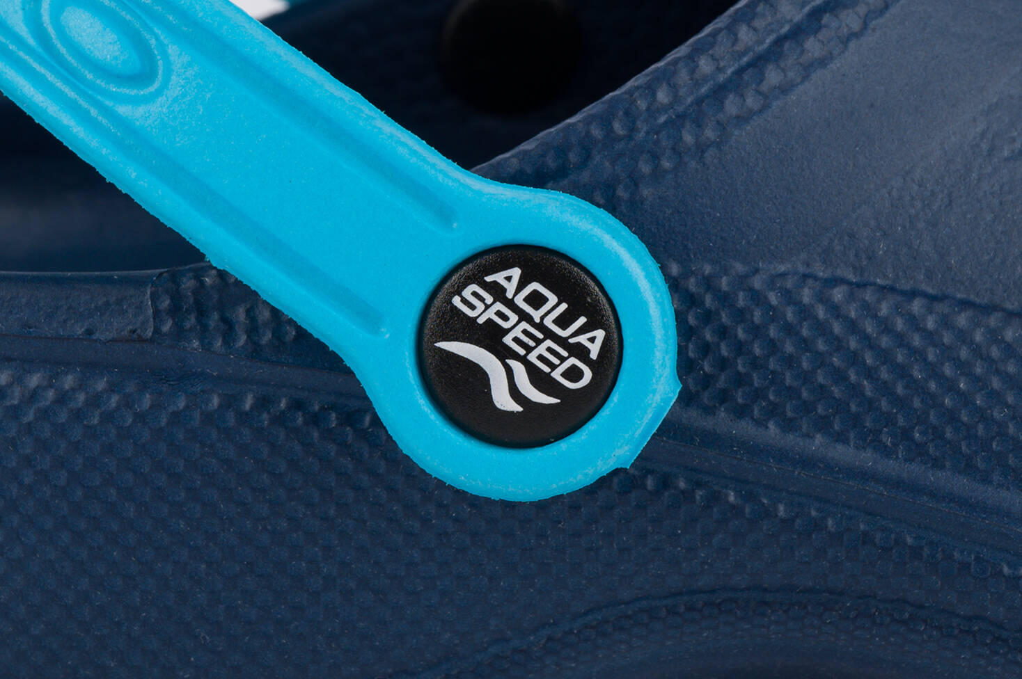 AQUA SPEED dziecięce klapki chodaki na basen granatowe 7/7