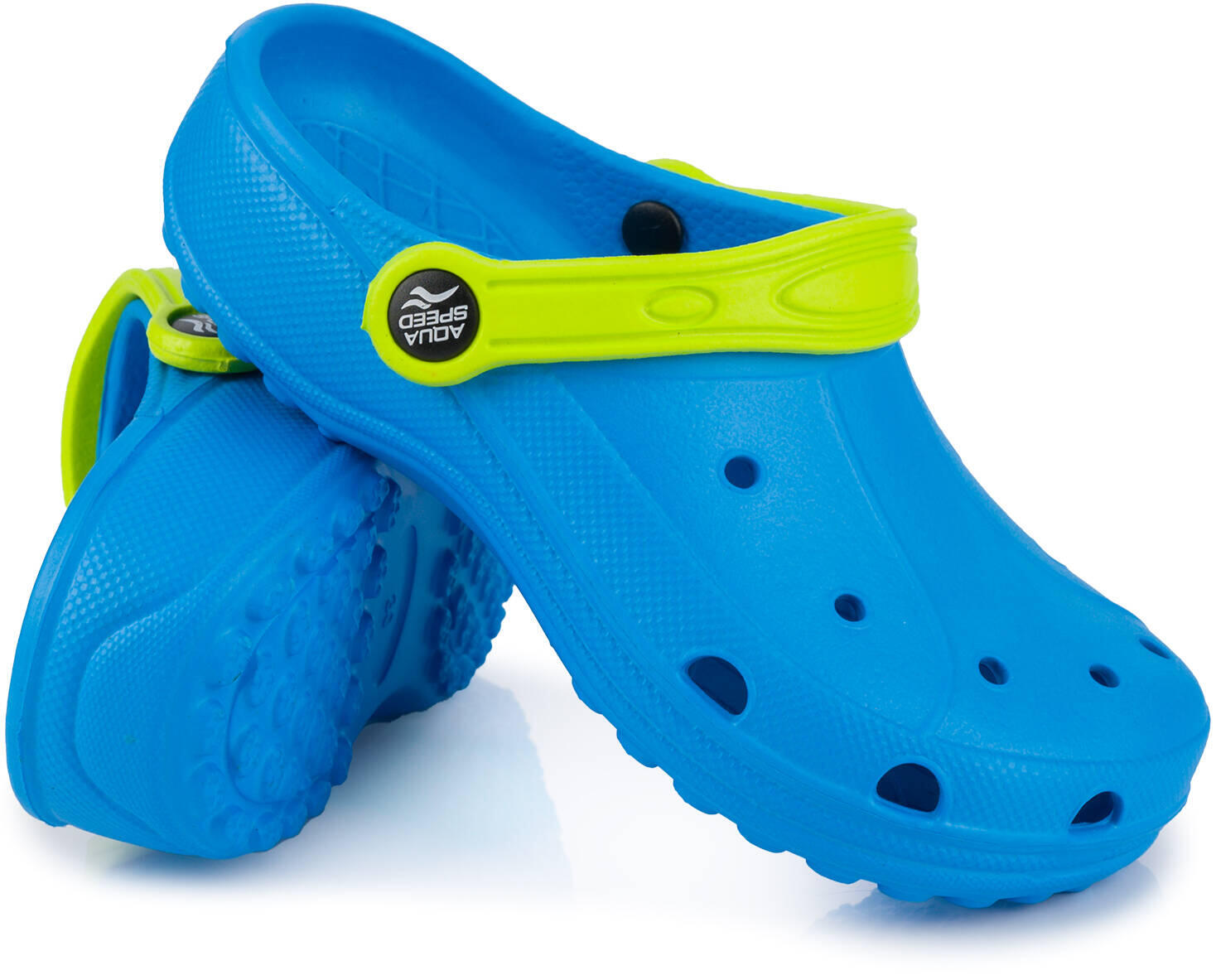 AQUA SPEED dziecięce klapki chodaki na basen niebieskie 6/7