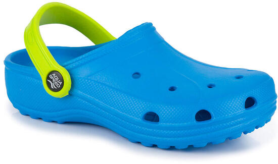 AQUA SPEED dziecięce klapki chodaki na basen niebieskie