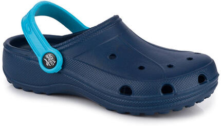 AQUA SPEED dziecięce klapki chodaki na basen granatowe