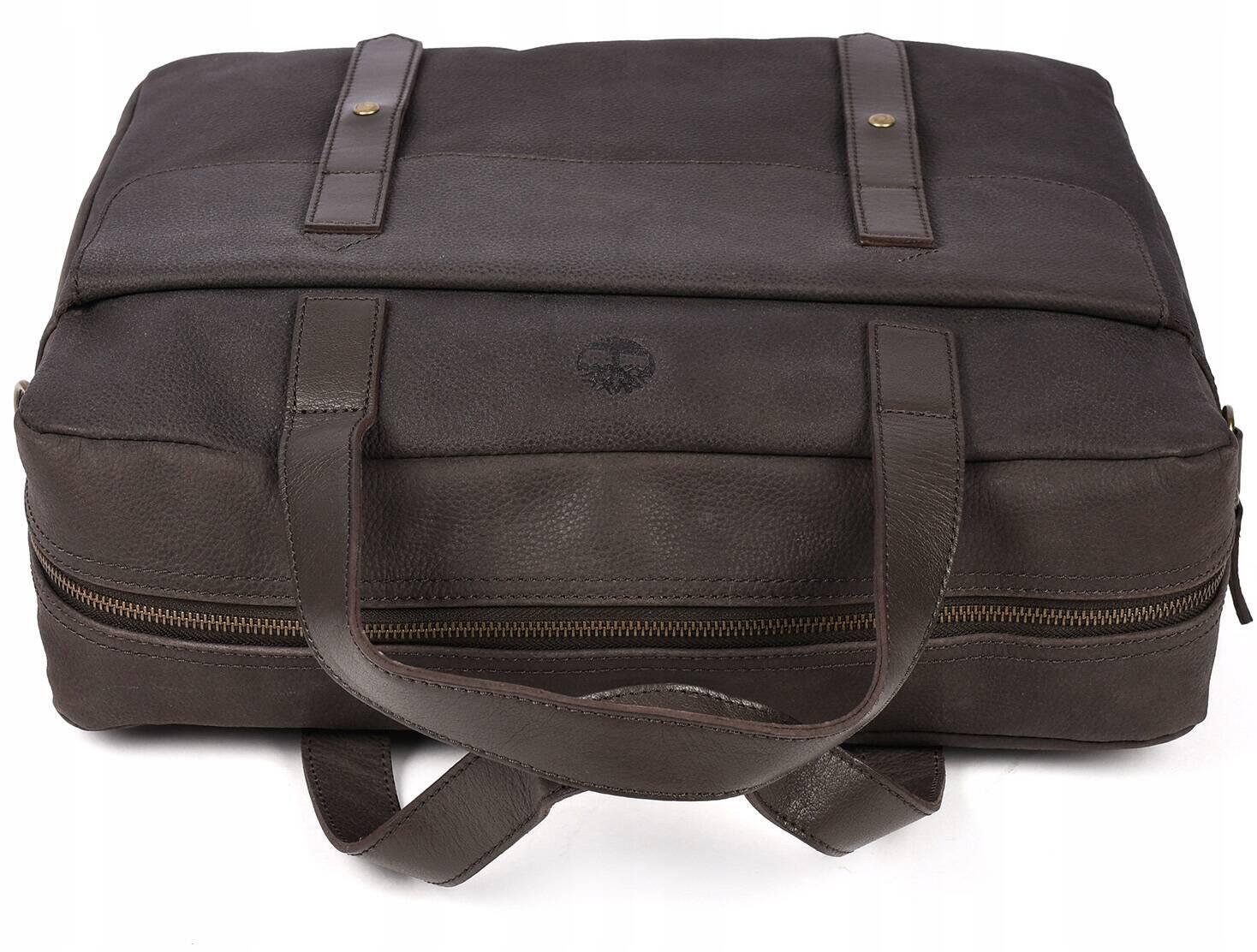 Miejska skórzana torba podróżna na ramię Timberland Briefcase 4/7