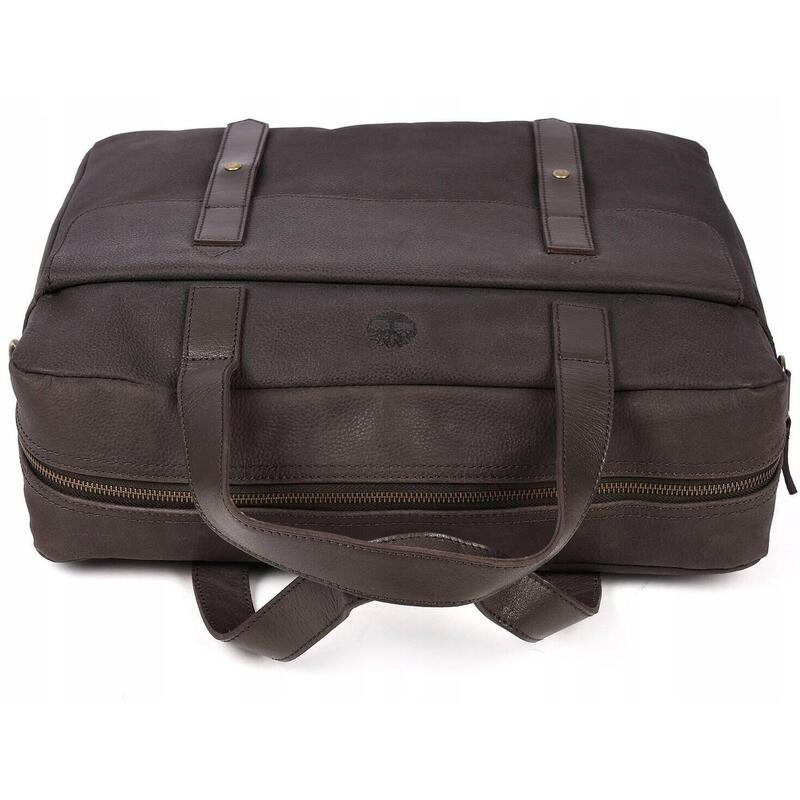 Miejska skórzana torba podróżna na ramię Timberland Briefcase