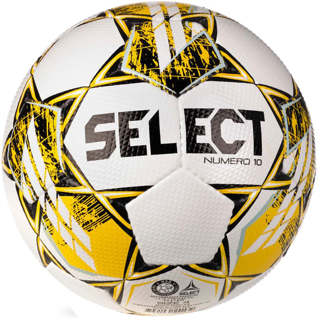 Select Numero 10 V23 ballon de match - blanc/jaune - taille 4 2/3
