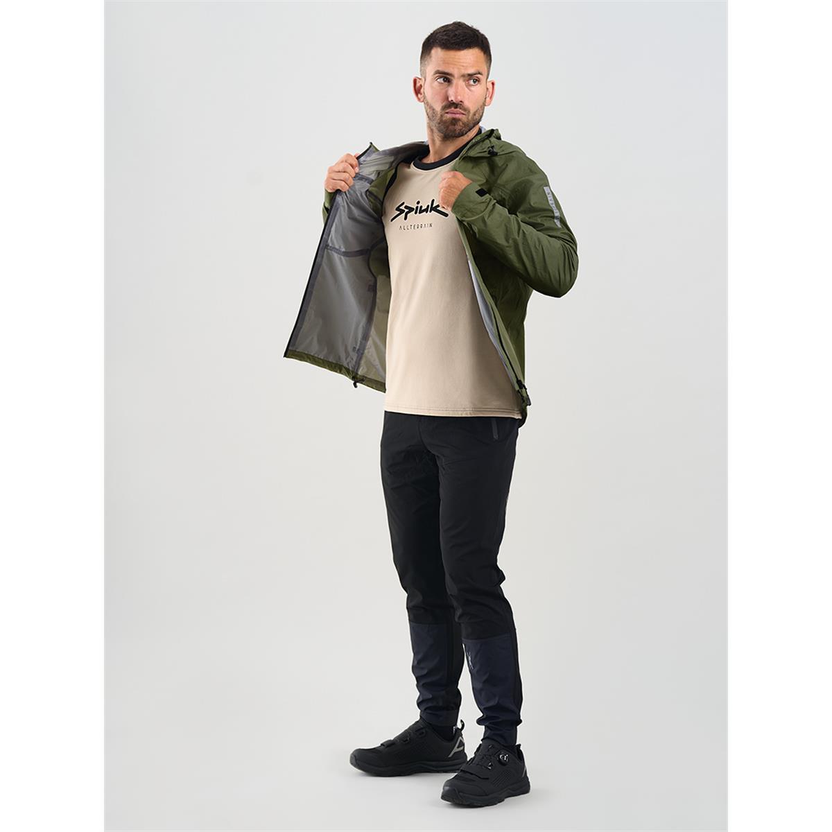 Impermeable de ciclismo hombre All Terrain Spiuk Verde 3/5