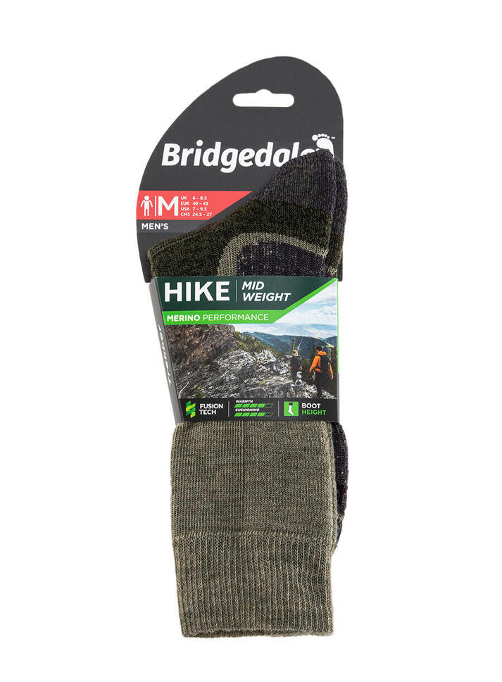 Skarpety trekkingowe Bridgedale Hike Mid Merino P Boot