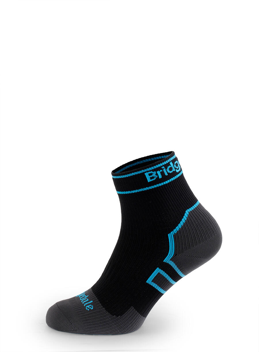 Wodoszczelne skarpety Bridgedale StormSock Mid Ankle - black/blue 7/7