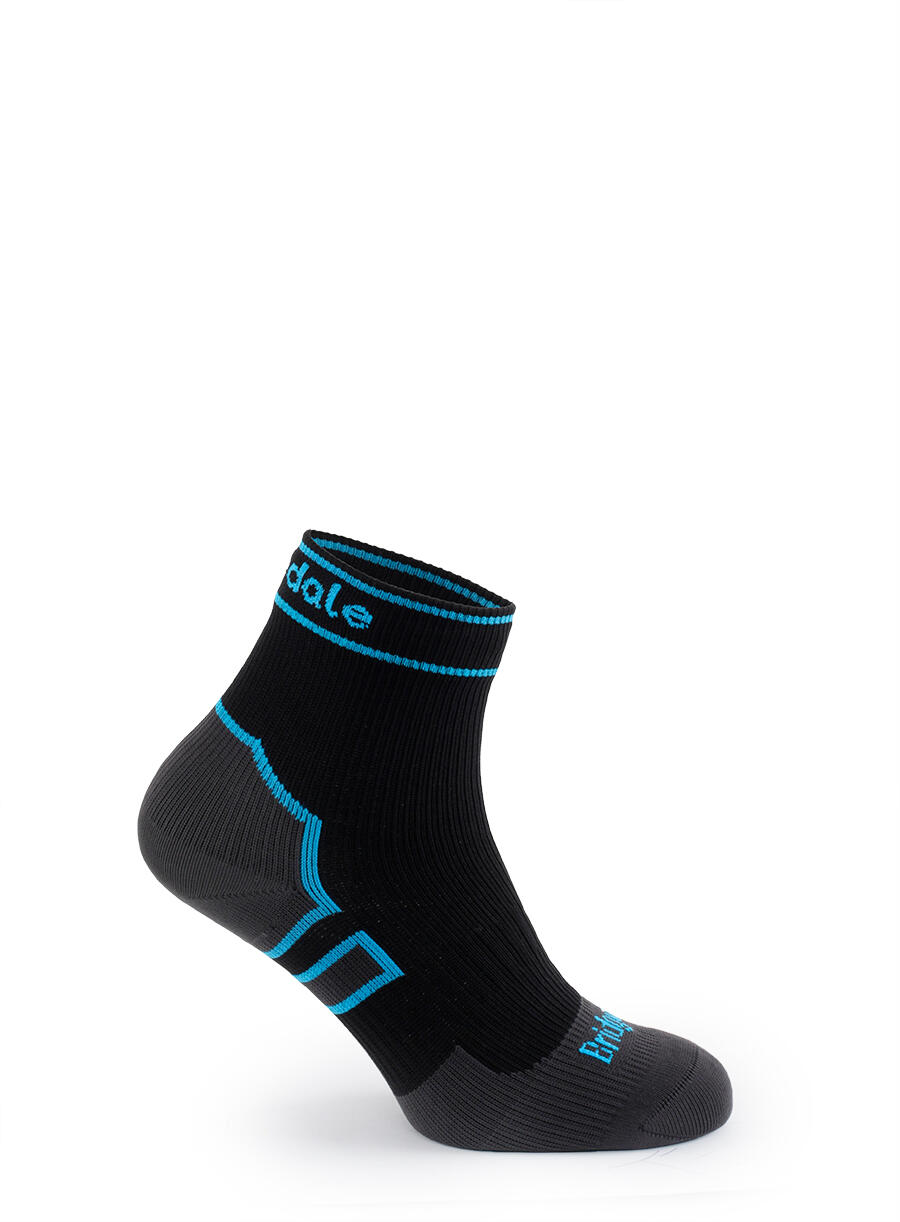 Wodoszczelne skarpety Bridgedale StormSock Mid Ankle - black/blue 5/7