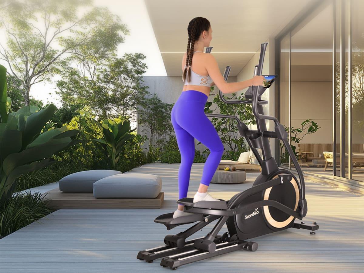 Vélo elliptique connecté Carbon P25-G - Inertie 25 kg - pliable - Auto alimenté 3/7