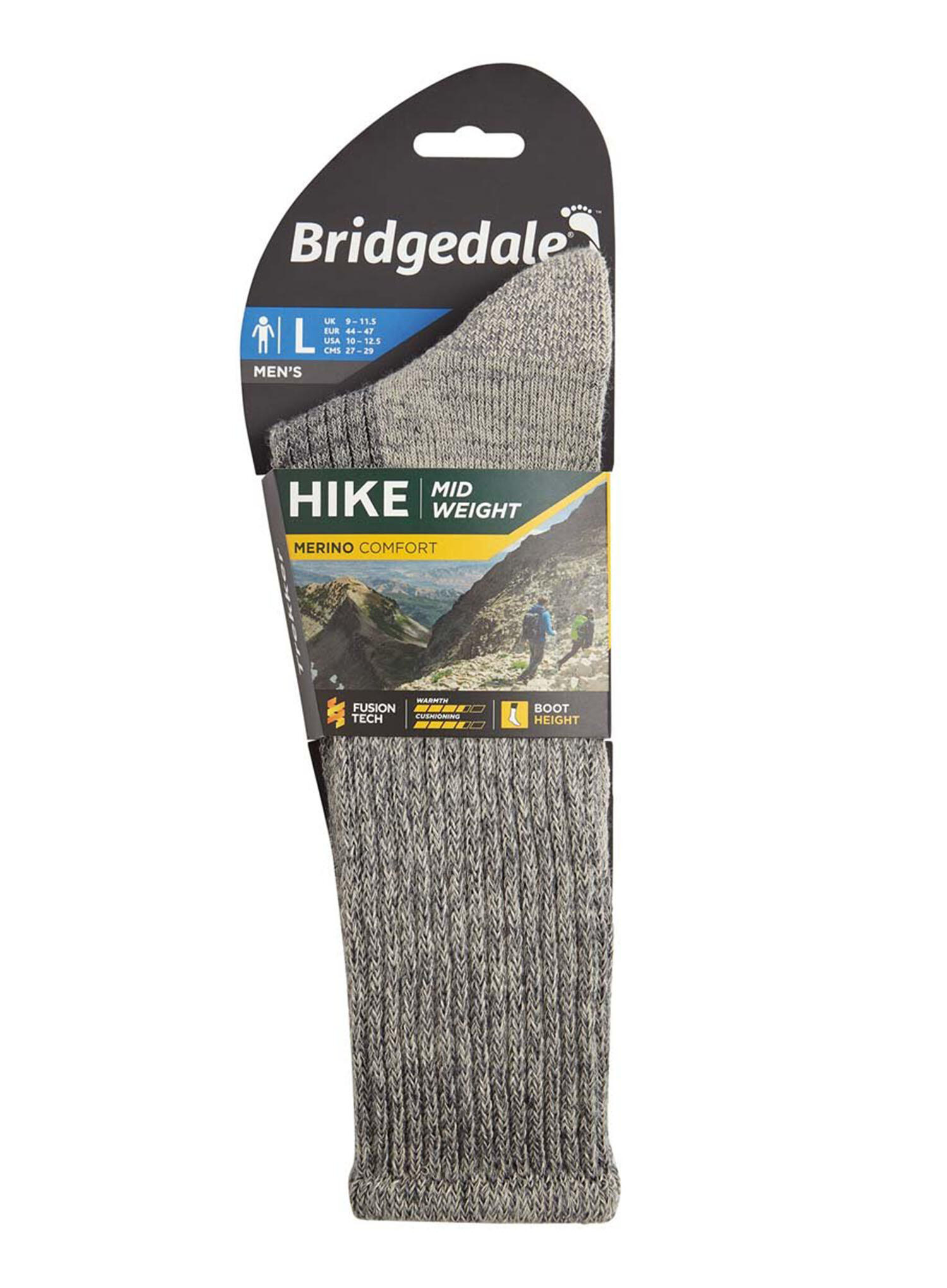 Bridgedale - Chaussettes de marche en laine d'épaisseur moyenne pour hommes 2/7