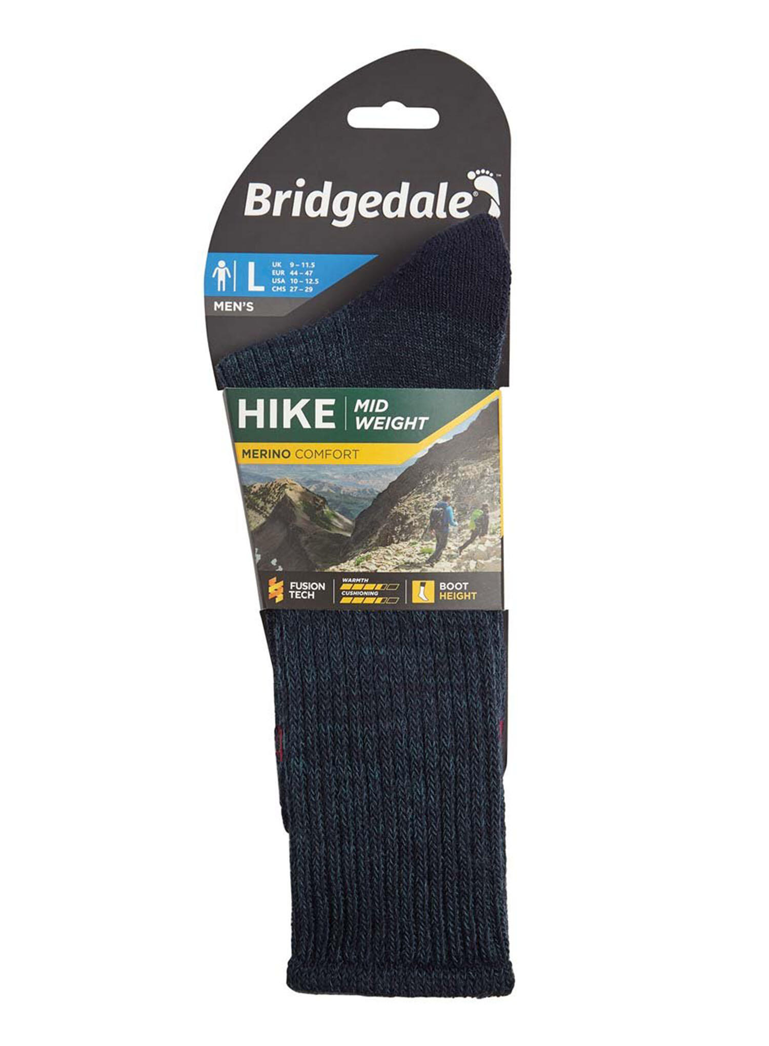 Bridgedale - Chaussettes de marche en laine d'épaisseur moyenne pour hommes 2/7