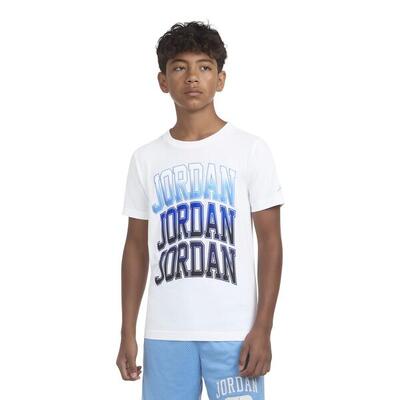 JORDAN T-SHIRT RAGAZZO MANICA LUNGA WHITE