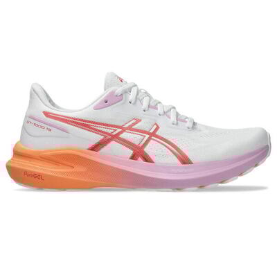 Zapatillas De Running Mujer - ASICS GT-1000 13 W - White/Coral Reef