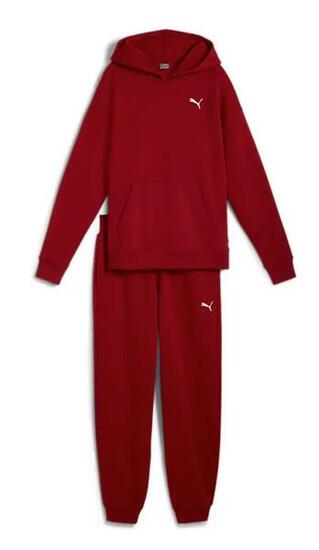 TUTA PASSEGGIO SPORTIVA DA DONNA CON CAPPUCCIO COLORE BORDEUAX BORDEAUX