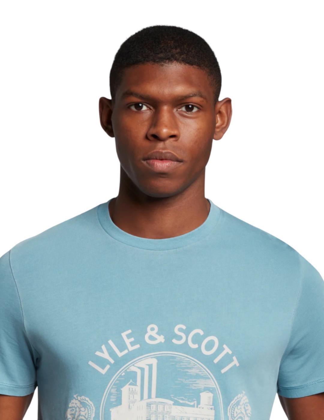 Magliette da polo, camicie per uomo Lyle & Scott Hawick Blu 5/5