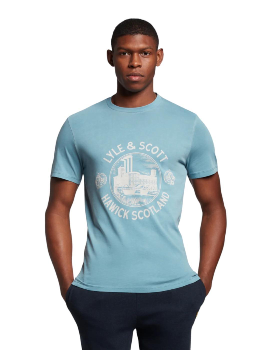 Magliette da polo, camicie per uomo Lyle & Scott Hawick Blu 2/5