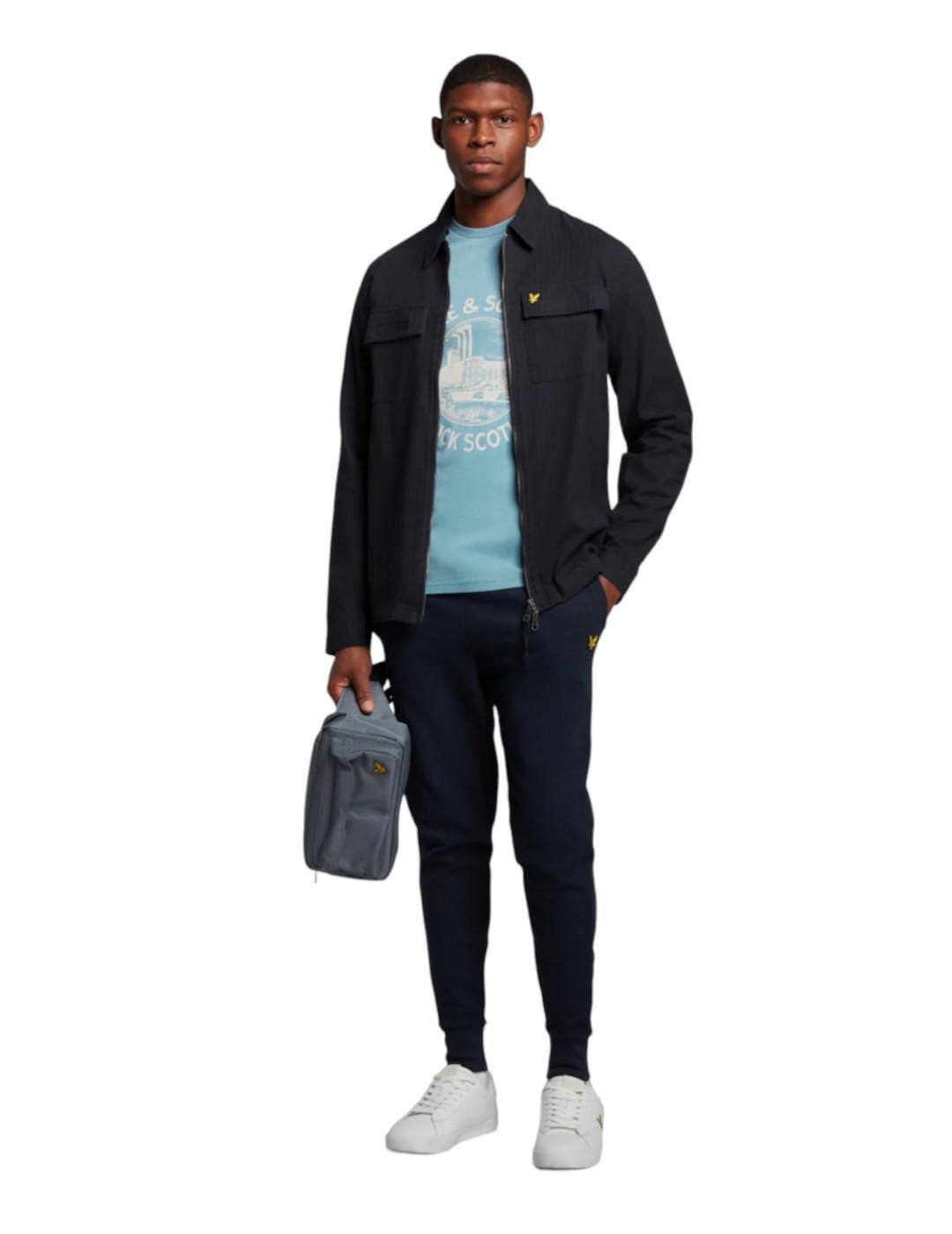 Magliette da polo, camicie per uomo Lyle & Scott Hawick Blu 4/5