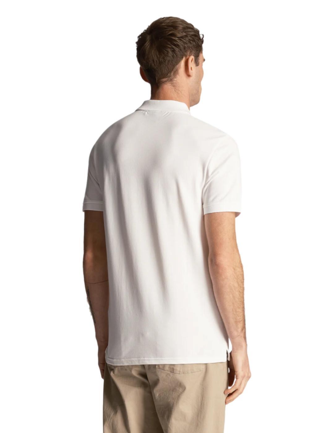Magliette da polo da navigazione per uomo Lyle & Scott Sp400vog Bianche. 3/5