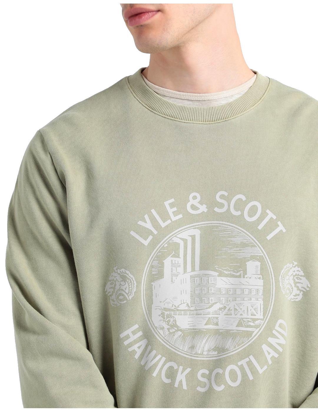 Jersey y sudadera para Hombre Lyle & scott  hawick  Verde 3/4