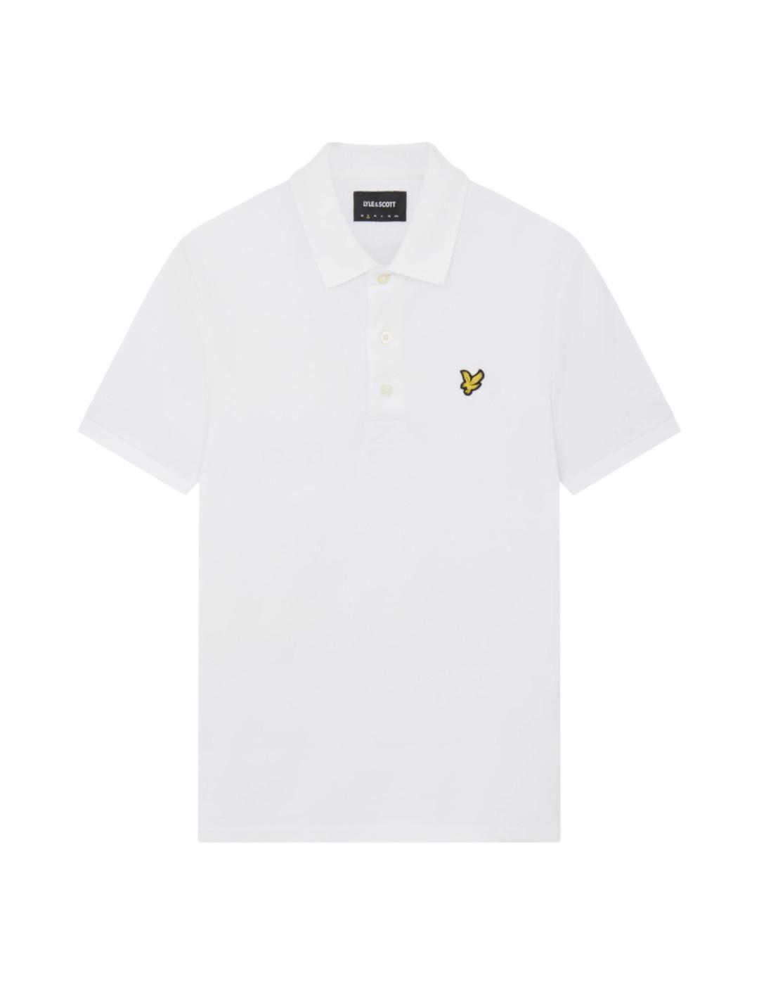 Magliette da polo da navigazione per uomo Lyle & Scott Sp400vog Bianche. 1/5