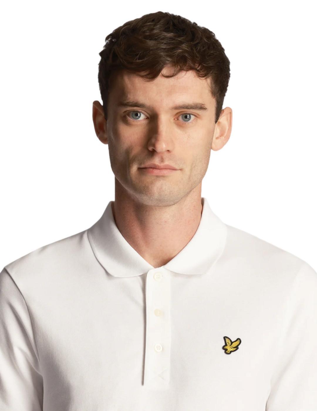 Magliette da polo da navigazione per uomo Lyle & Scott Sp400vog Bianche. 4/5