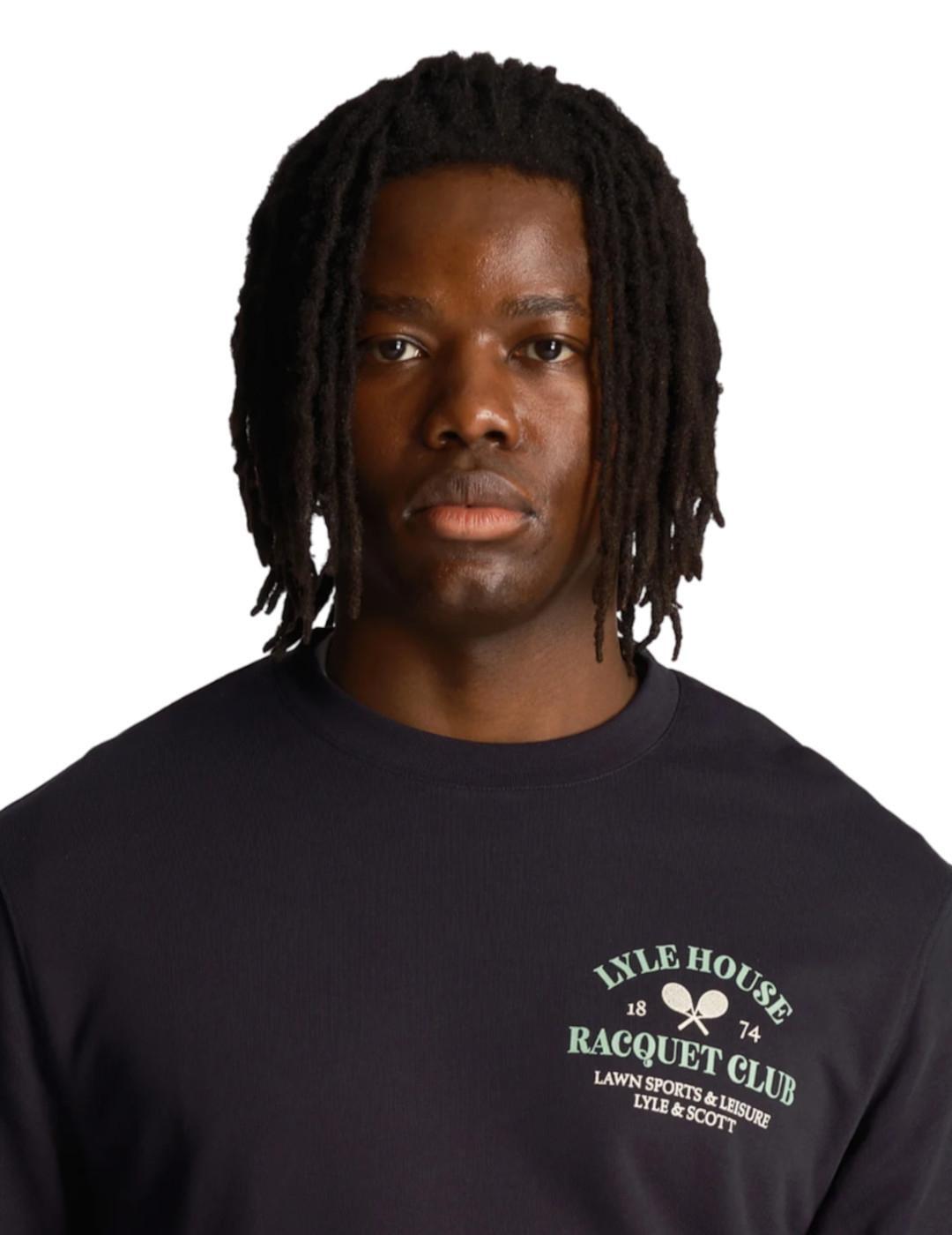 Jersey y sudadera para Hombre Lyle & scott Racquet club Marino 5/5
