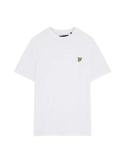 T-shirt à manches courtes pour homme Lyle & Scott Plain Blanc