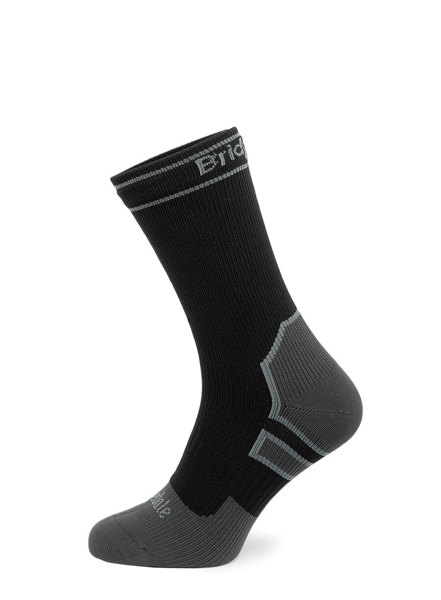 Bridgedale Chaussette Storm Légère - Chaussette Imperméable - Noir/Gris Moyen 7/7