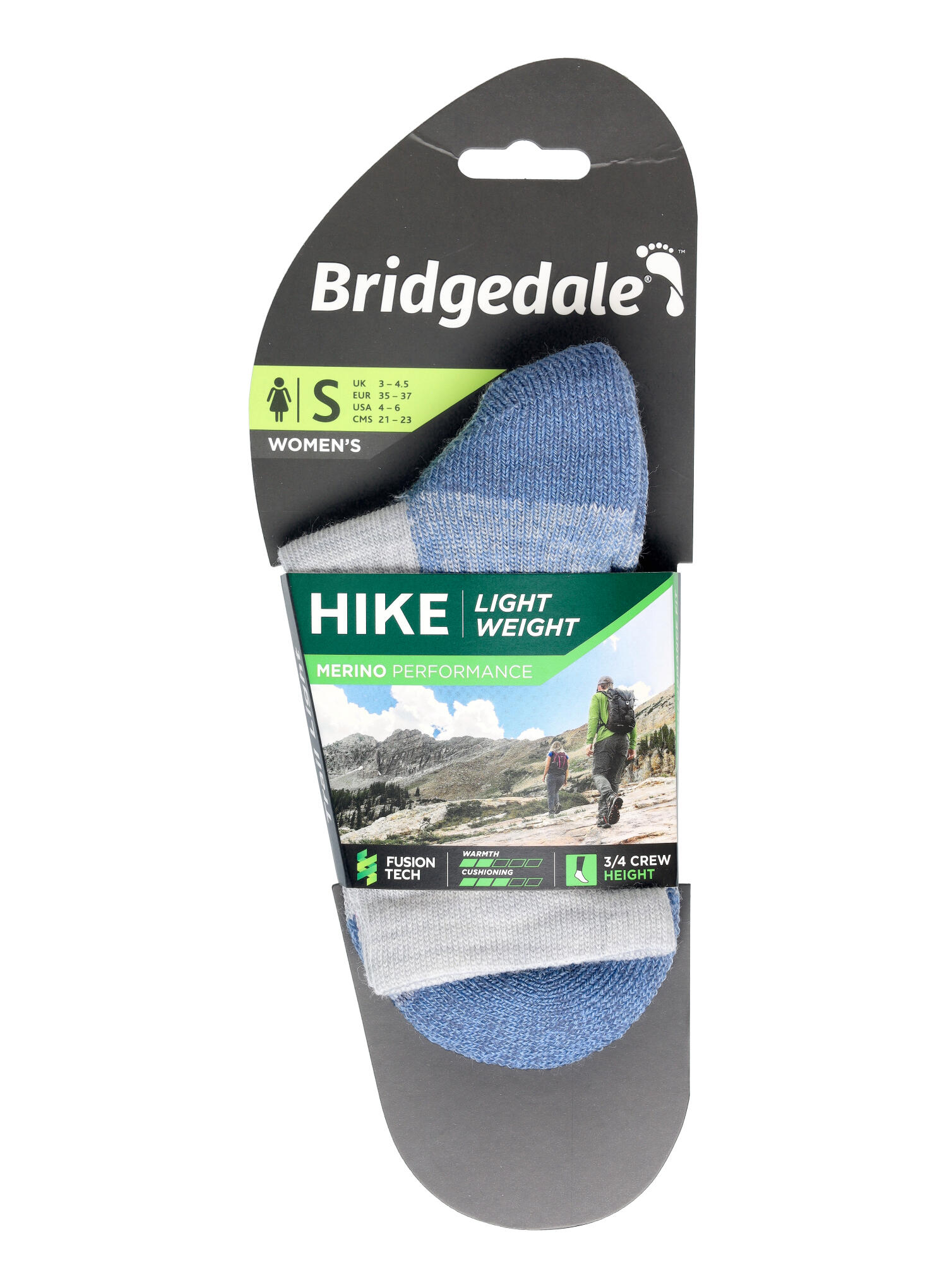 Bridgedale - Calzini Donna Trekking Caviglia in Lana Merino Resistenti 6/6