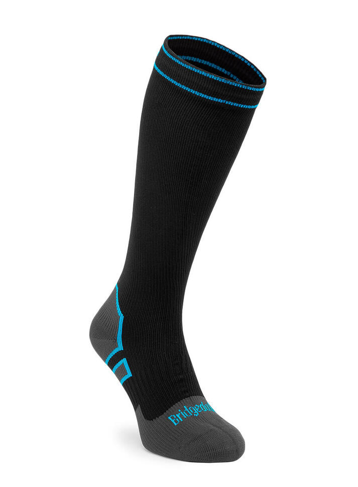 Skarpety wodoodporne Bridgedale StormSock Mid Knee - black/blue 36-39