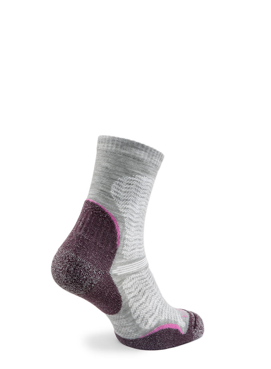 HIKE Ultralight T2 Merino Performance Pattern Crew Women's - Aubergine 7/7