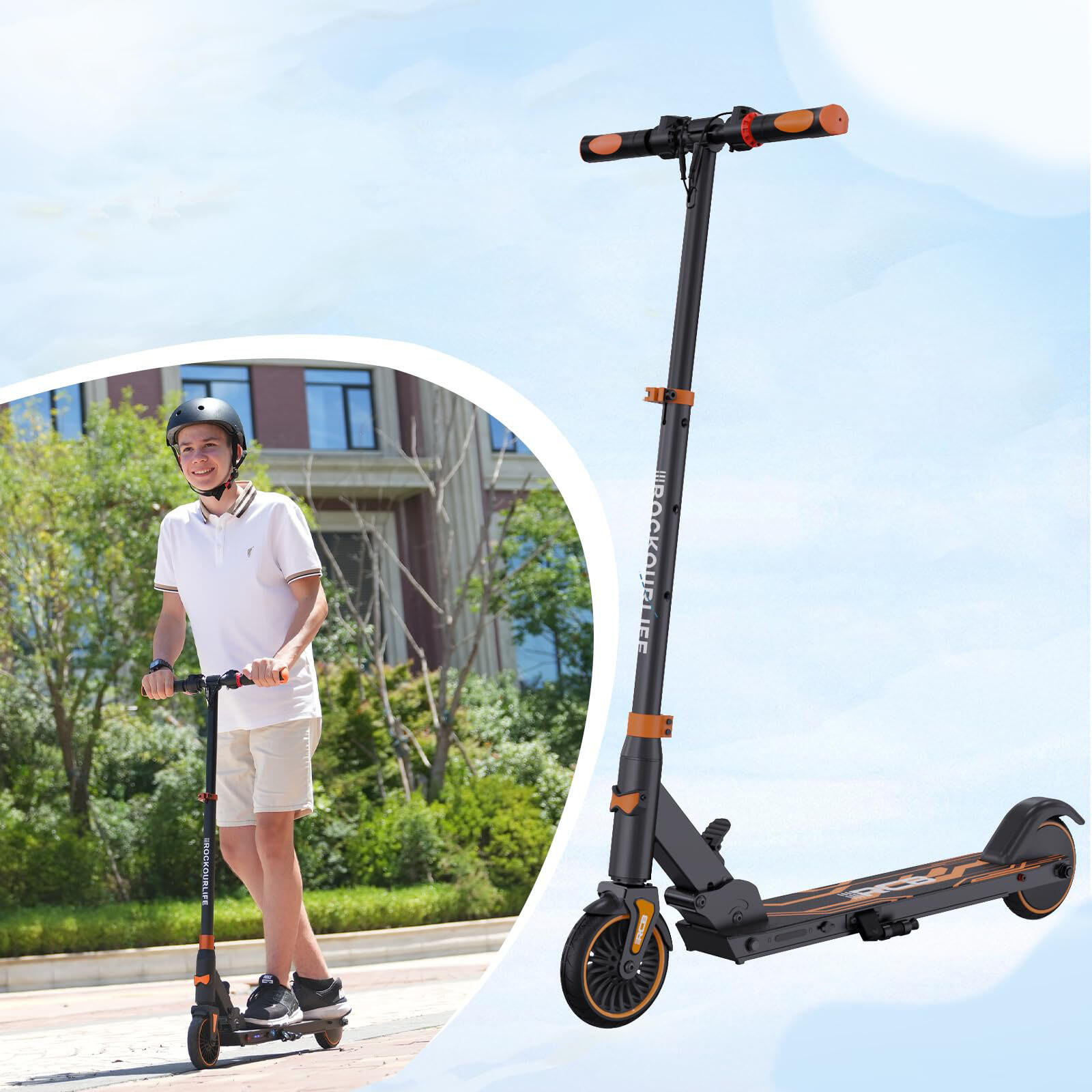 Trottinette électrique Enfant Pliable RCB-R15 7/9