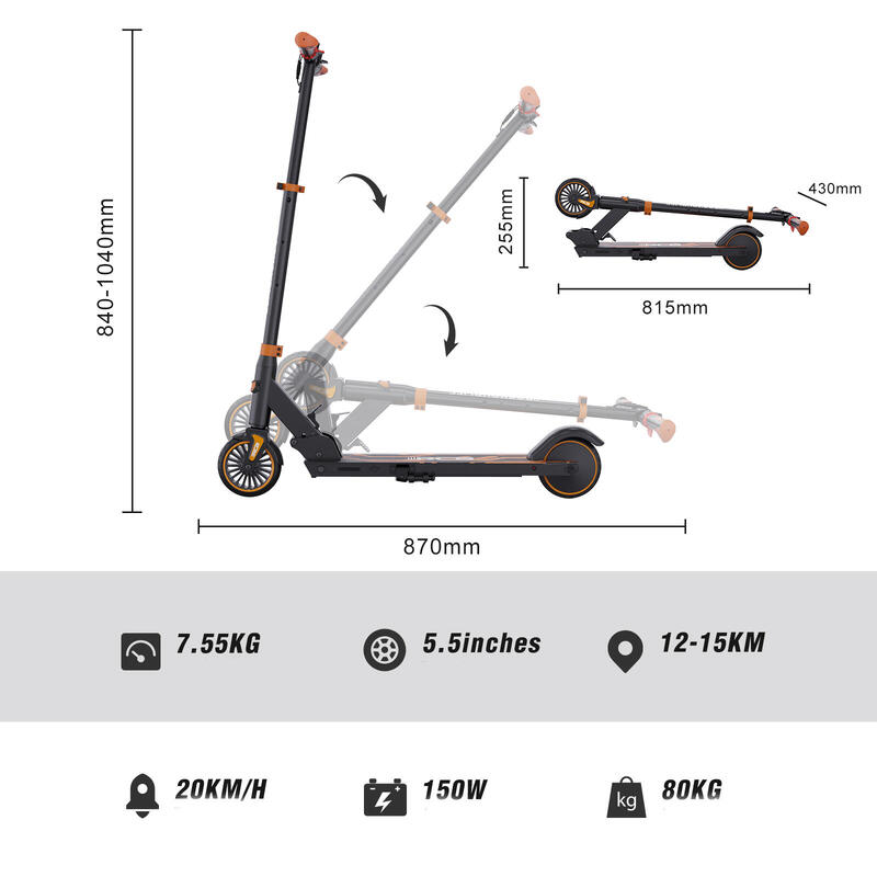 Trottinette électrique Enfant Pliable RCB-R15