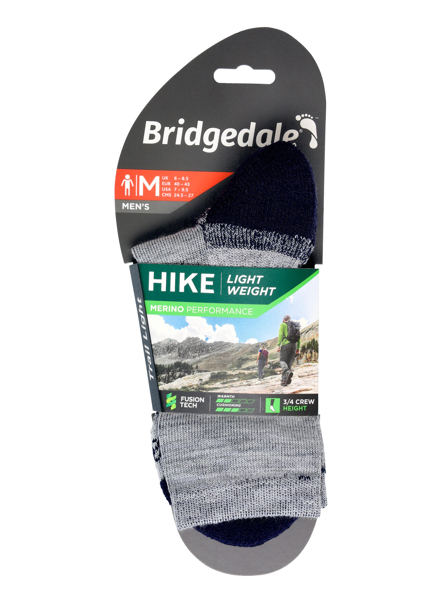 Bridgedale - Uomo Merino Sentiero Caviglia Calzini Trekking 6/6