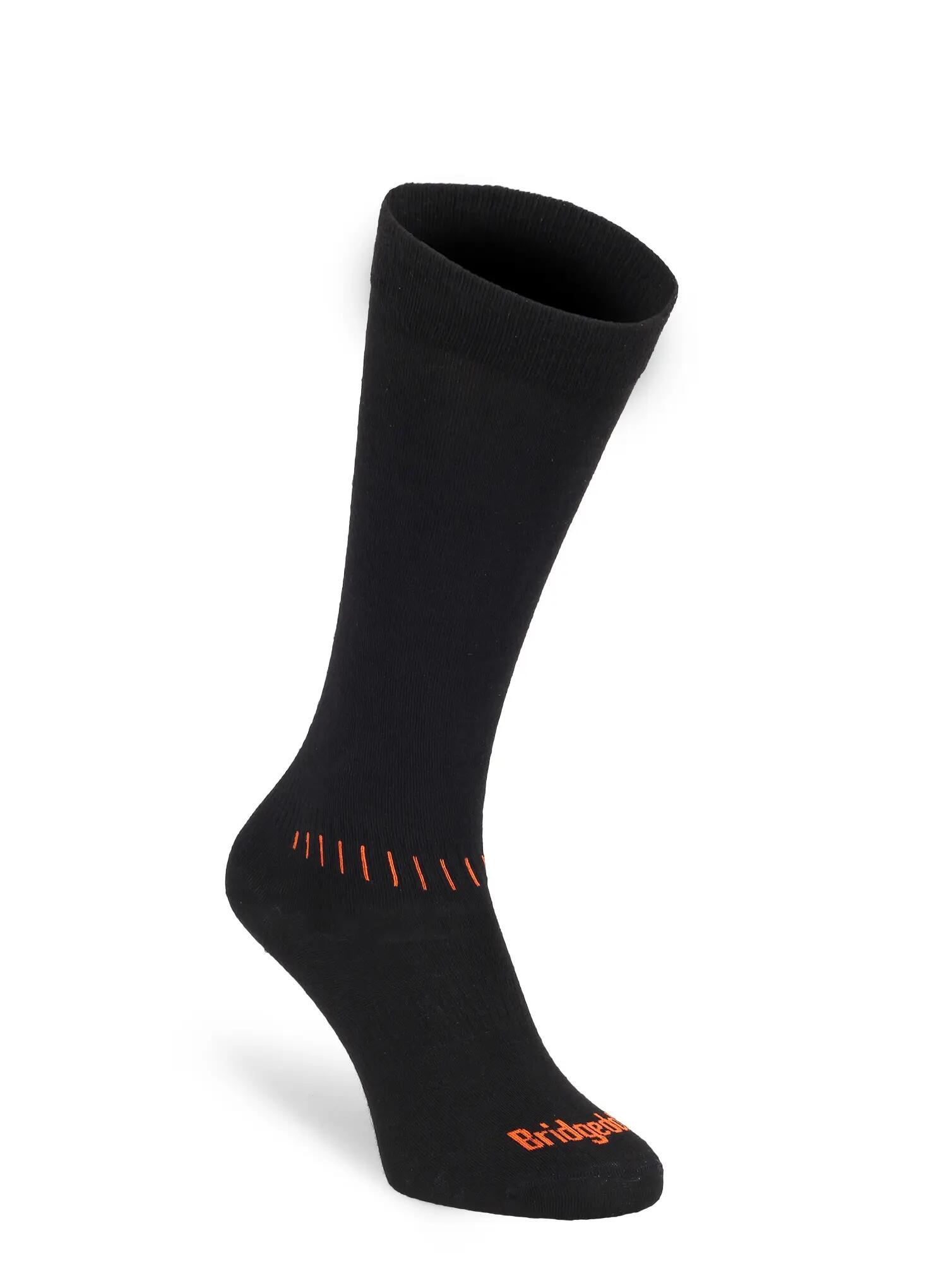 Skarpety męskie narciarskie Bridgedale Ski Race - black/orange 2/7